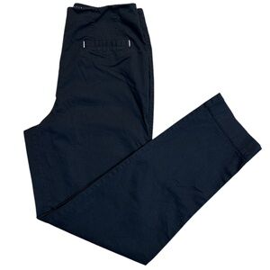 Maeve by Anthropologie Women's Black High Rise Flat Front Chino Pants Size 4